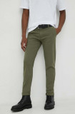 Levi&#039;s pantaloni barbati, culoarea verde, cu fason chinos