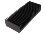 Radiator extrudat cu aripioare negru 100x250x50mm