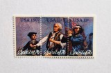 SUA Statele Unite bloc de 3 val. MNH 1976 timbru America Bicentenala Militaria, Militar, Nestampilat