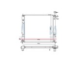 Radiator apa Hyundai Santa Fe, 2012-2018 Motor 2,0/2,2 Crdi, Cv Manuala, Aluminiu/Plastic Brazat, Oem/Oes (Halla/Hannon), OE: 253102w750; 253102w770,