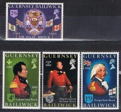 Guernsey 1969 - Sir Isaac Brock, serie neuzata foto