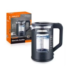 Fierbator de apa Haley, 1800W, portabil, din sticla de 2L, otel inoxidabil