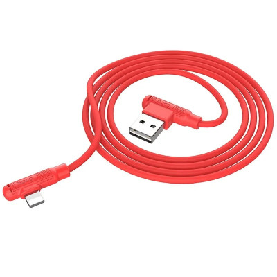 Cablu Date Lightning Hoco X46 Pleasure Silicone 1m Rosu foto