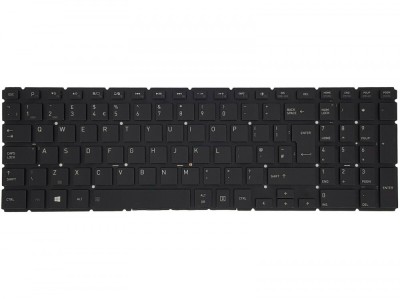 Tastatura Laptop, Toshiba, Satellite L50-B, fara rama, iluminata, neagra, UK foto