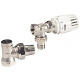 Set Robinet termostatat coltar 1/2&amp;quot; + Cap termostatic Project + Robinet retur coltar 1/2&amp;quot; Herz