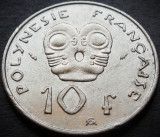 Cumpara ieftin Moneda exotica 10 FRANCI - POLYNESIE / POLINEZIA FRANCEZA, anul 1983 * cod 591, Australia si Oceania