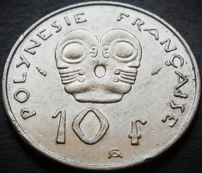 Moneda exotica 10 FRANCI - POLYNESIE / POLINEZIA FRANCEZA, anul 1983 * cod 591