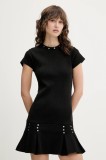 The Ragged Priest rochie culoarea negru, mini, mulată, RPSS251068JS