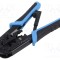LANBERG unealtă de sertizare pentru conectori RJ9, RJ12, RJ14, RJ45, tăiere cablu, oțel