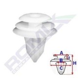 Clema, clips fixare Citroen, Lexus, Mazda, Mitsubishi, Peugeot, Subaru, Suzuki, Tesla, Toyota; tapiterie, ornamente; set 10 buc, 09410312, 10473A,