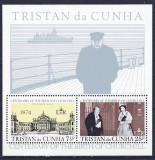 DB1 Tristan da Cunha Centenar Nastere Churchill 1974 MS MNH, Nestampilat