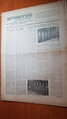 sportul popular 2 martie 1954-campionatele de schi,haltere,scrima foto