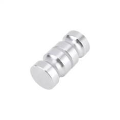 Maner inox, tip buton EA13, diametru 30 mm, lungime 60 mm, finisaj satinat