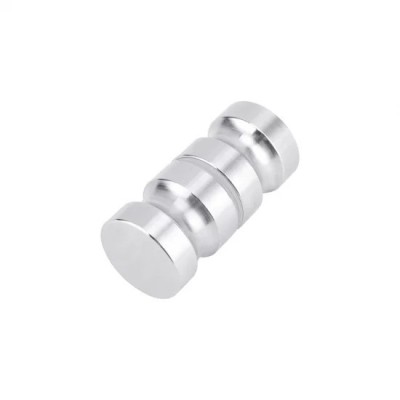 Maner inox, tip buton EA13, diametru 30 mm, lungime 60 mm, finisaj satinat foto