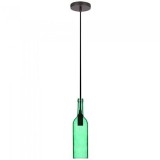 Cumpara ieftin Pendul tavan model sticla vin culoare verde