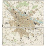 Plan Bucuresti in limba rusa, 1984, 50x55cm, reproducere