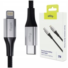 Cablu de date si incarcare Allity AUC-01 USB-C to Lightning 27W 1m Negru