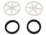 Ax Albă Moletat cu &Icirc;mpingere și &Icirc;nșurubare &Oslash; 70mm W 8mm