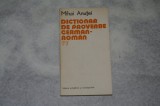 Dictionar de proverbe german roman - Mihai Anutei - 1978