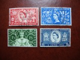 MAREA BRITANIE 1953 SERIE INCORONAREA ELISABETA II