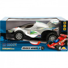 Masina 3D Buggy Friction cu lumini si sunete, Maxx Wheels, Gri