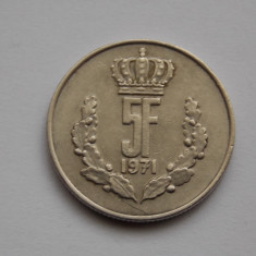 5 FRANCI 1971 LUXEMBURG