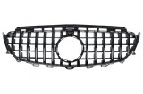 Grila Centrala Mercedes E-Class W213 S213 C238 A238 (2016-2019) Vertical Design Negru Lucios Performance AutoTuning