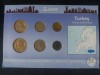 Seria completata monede - Turcia 2005-2007, 6 monede, Europa