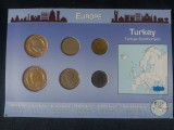 Seria completata monede - Turcia 2005-2007, 6 monede, Europa