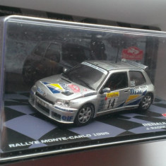 Macheta Renault Clio Maxi Rally Monte Carlo 1995 - Altaya Raliu 1/43