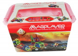 Joc de constructie magnetic - 66 piese PlayLearn Toys, MAGPLAYER