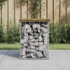 VidaXL Bancă grădină, design gabion, 33x31x42 cm, lemn pin impregnat 834328