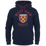 West Ham United hanorac de bărbați cu glugă Graphic navy blue - XL