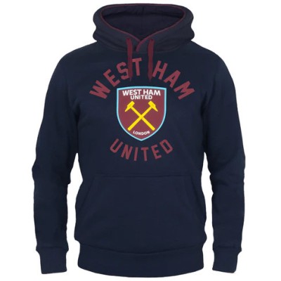 West Ham United hanorac de bărbați cu glugă Graphic navy blue - XL foto