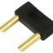 Punte Stacabilă Banană 4mm Priză Dublă 24A Neagră