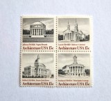 Cumpara ieftin SUA Statele Unite ale Americii bloc de 4 val. MNH 1979 nestampilat Arhitectura
