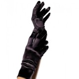 LEG AVENUE - SATIN GLOVES BLACK, LEG AVENUE ACCESSORIES