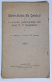 UNIVERSITATEA DIN CERNAUTI SI LOVITURILE POLITICIANISTE ALE DOMNULUI P. P. NEGULESCU de R. CANDEA ... M. HACMAN , 1926
