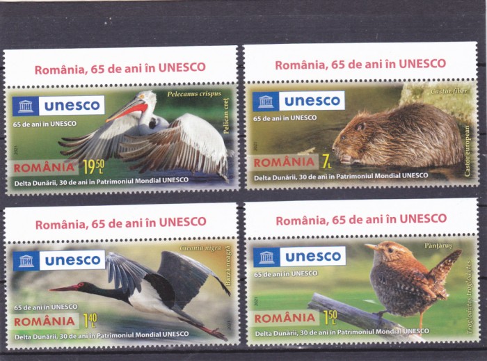 ROMANIA 2021 - DELTA DUNARII, UNESCO, MNH - LP 2332