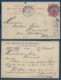 Great Britain 1893 Old postcard postal stationery to Belgium D.336