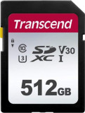 Card de memorie Transcend SDC300S SDXC, 512GB, Clasa 10, UHS-I, U3