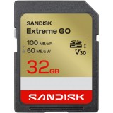 Card Memorie SDHC SanDisk Extreme Go, 32Gb, Clasa 10 / UHS-1 U1 SDSDXGN-032G-GNCIN