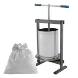 Teasc / Presa manuala de struguri Vilen Inox 20 L, cuva dubla, Ucraina Traditional