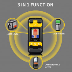 Detector cabluri, laser metru, Nivela laser 3x1 foto