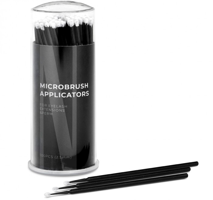 Microaplicatoare de a genelor 2.5 mm Nanolash 100 buc - fără scame