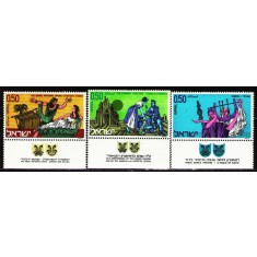 Israel 1971 - Teatru, serie neuzata cu tab