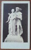 Fotografie tip CDV, sculptura Faust si Margareta - Cauer