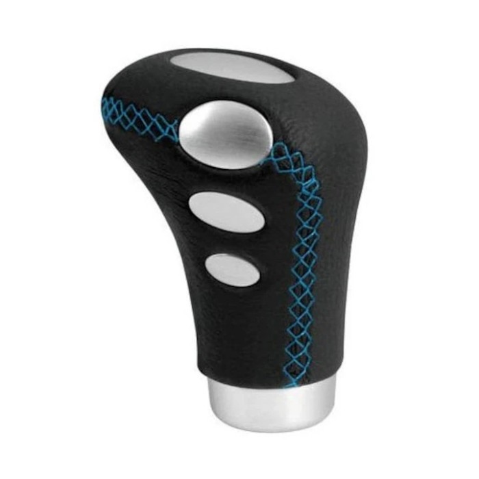 Nuca schimbator COBRA negru cu cusaturi albastre, Lampa