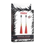 Glamor Tassel Nipple Clamp, Red - Cleme pentru sfarcuri ajustabile, cu ciucuri rosii, Lovetoy