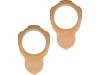Set 2 distantiere pentru difuzoare auto, 165mm, MDF, VW -